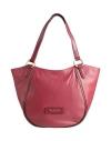 The Bridge Woman Shoulder Bag Brick Size - Leather In Red