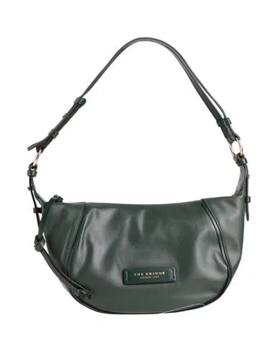 The Bridge Woman Shoulder Bag Dark Green Size - Leather
