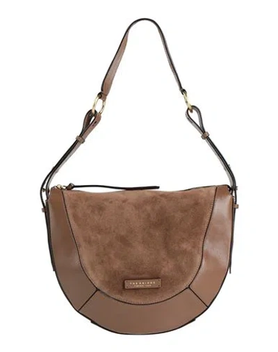 The Bridge Woman Shoulder Bag Light Brown Size - Cow Leather In Sand