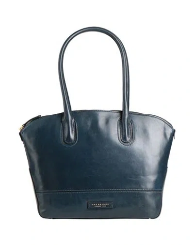 The Bridge Woman Shoulder Bag Navy Size - Leather In Blue