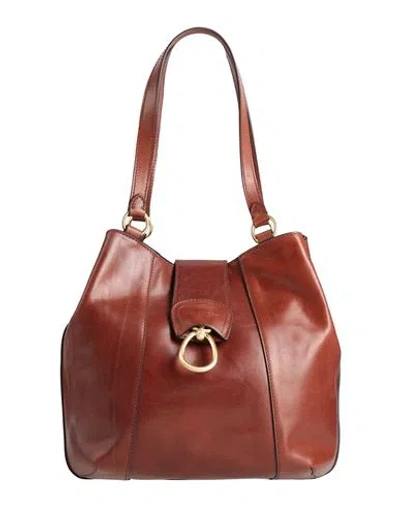 The Bridge Woman Shoulder Bag Tan Size - Leather In Brown