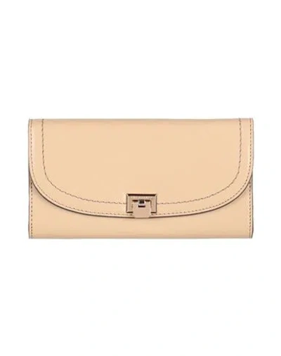 The Bridge Woman Wallet Beige Size - Cow Leather In Sand