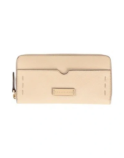 The Bridge Woman Wallet Beige Size - Cow Leather In Sand
