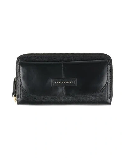 The Bridge Woman Wallet Black Size - Cow Leather