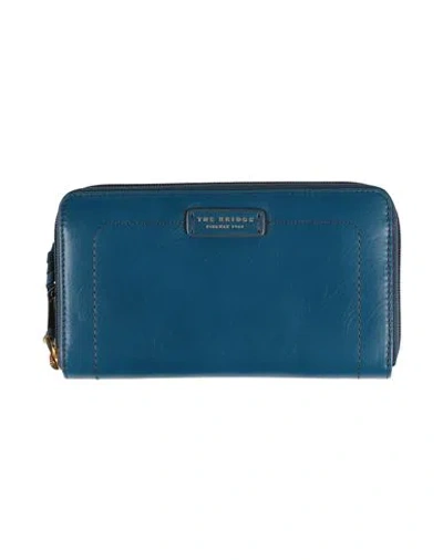 The Bridge Woman Wallet Blue Size - Leather