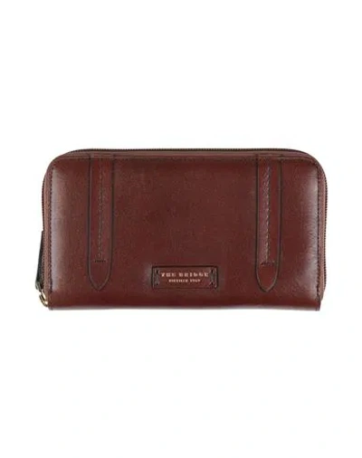 The Bridge Woman Wallet Brown Size - Leather In Burgundy