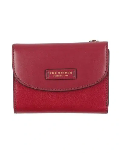 The Bridge Woman Wallet Burgundy Size - Cow Leather In Red