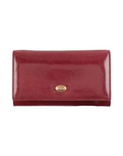 The Bridge Woman Wallet Burgundy Size - Leather In Red