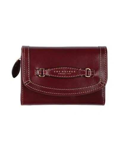 The Bridge Woman Wallet Burgundy Size - Soft Leather In Red