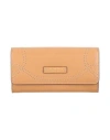 The Bridge Woman Wallet Camel Size - Cow Leather, Cowhide In Sand