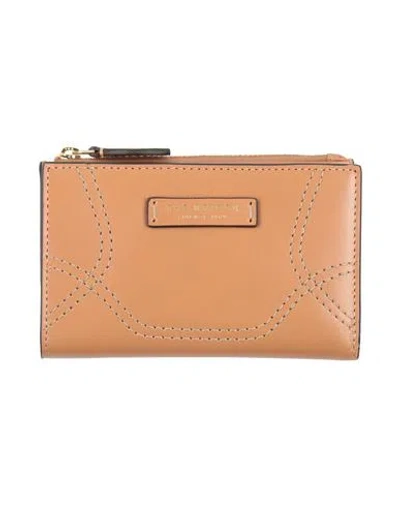 The Bridge Woman Wallet Camel Size - Cow Leather In Sand