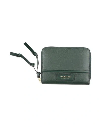 The Bridge Woman Wallet Dark Green Size - Cow Leather
