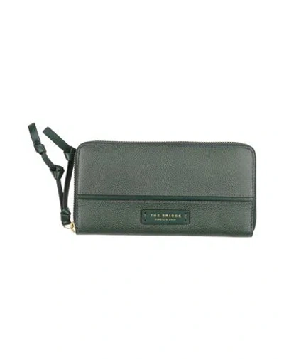 The Bridge Woman Wallet Dark Green Size - Cow Leather