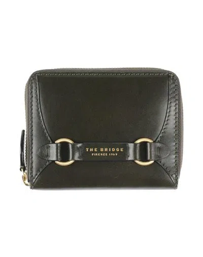 The Bridge Woman Wallet Dark Green Size - Leather