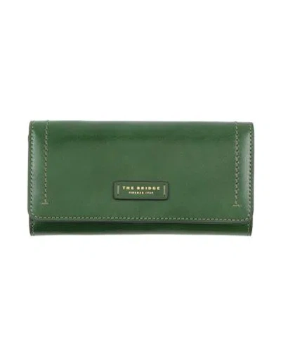The Bridge Woman Wallet Green Size - Cow Leather