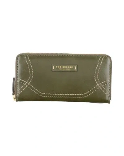 The Bridge Woman Wallet Green Size - Cow Leather