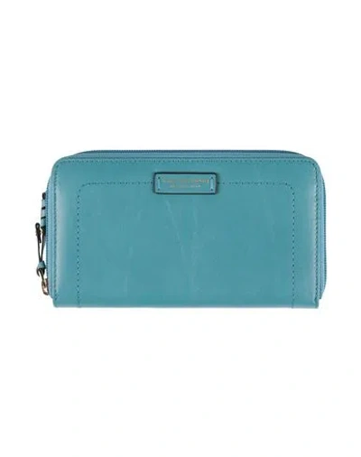 The Bridge Woman Wallet Light Blue Size - Leather