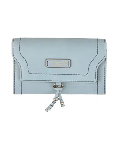 The Bridge Woman Wallet Light Blue Size - Leather