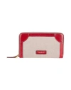 The Bridge Woman Wallet Light Grey Size - Textile Fibers, Leather In Multi