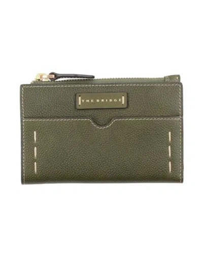 The Bridge Woman Wallet Military Green Size - Cow Leather, Cowhide