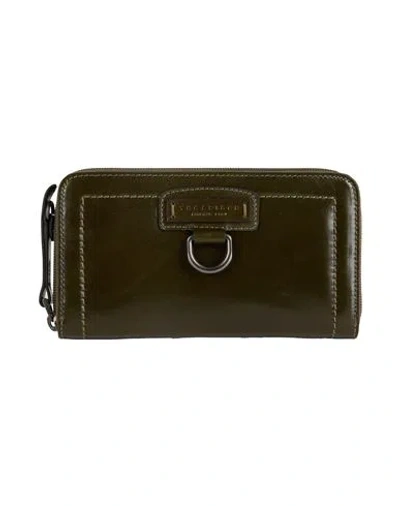The Bridge Woman Wallet Military Green Size - Leather