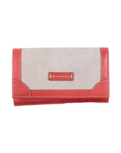 The Bridge Woman Wallet Red Size - Cotton, Cow Leather