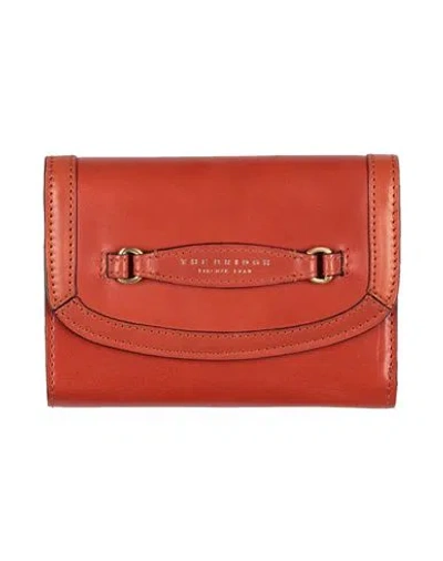 The Bridge Woman Wallet Rust Size - Leather In Red