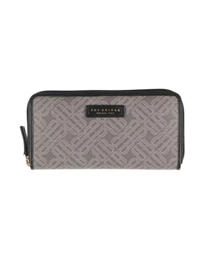 The Bridge Woman Wallet Taupe Size - Polyurethane In Gray