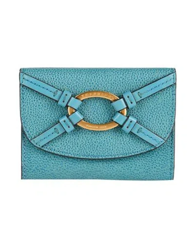 The Bridge Woman Wallet Turquoise Size - Leather In Blue