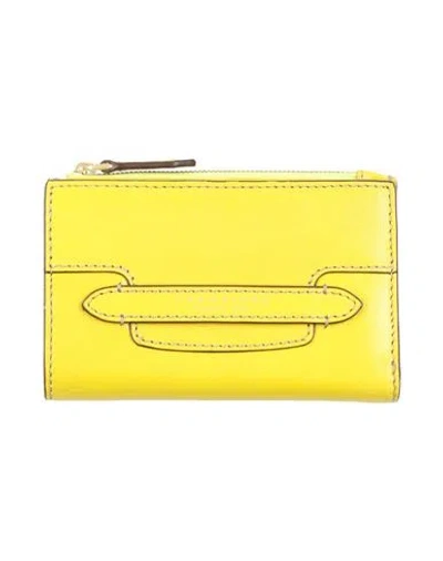 The Bridge Woman Wallet Yellow Size - Cow Leather