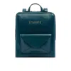 The Bridge Leather Envelope-pocket Backpack In Blue