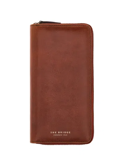 The Bridge Zip-around Leather Wallet In Brown