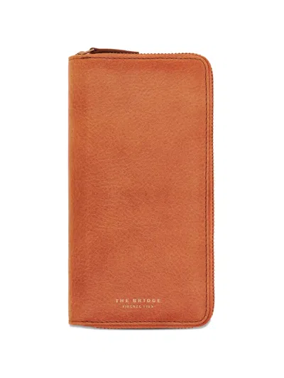 The Bridge Zip-around Leather Wallet In Brown