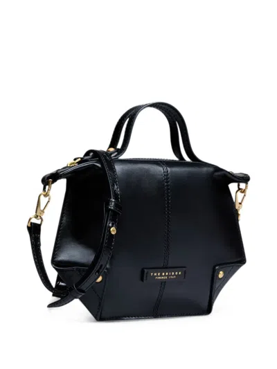 The Bridge Zip-fastening Leather Tote Bag In Black