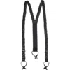 The British Belt Company Leather Turner Braided Button-end Suspenders In Black