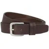 The British Belt Company Thistleton Italian Milled Leather Belt In Brown