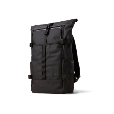 The Brown Buffalo Rolltop Backpack In Black