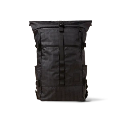 The Brown Buffalo Rolltop Backpack In Black