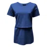 The Bshirt Blue Bshirt Nursing Crew Neck T-shirt In Navy In Blue