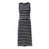 The Bshirt Bshirt Nursing Dress In Black And White Stripes In Black