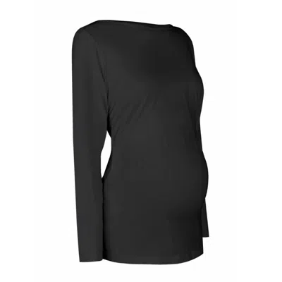 The Bshirt Maternity Long Sleeve Top In Black