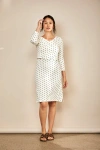 The Bshirt Womens 3/4 Sleeve Nursing Dress In Multi