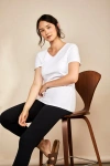 The Bshirt Nursing V Neck T-shirt In White