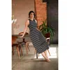 The Bshirt Racer Back Gathered Dress In Black