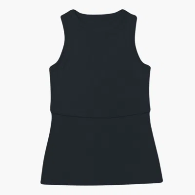 The Bshirt Women's Bshirt Nursing Rib Racer Vest In Black