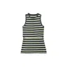 The Bshirt Women's Bshirt Nursing Rib Racer Vest In Black Stripe In Black