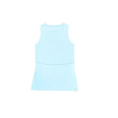 The Bshirt Women's Bshirt Nursing Rib Racer Vest In Ice Blue