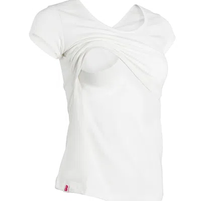 The Bshirt Women's Nursing Short Sleeve T-shirt In White
