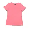The Bshirt Women's Rose Gold Bshirt Nursing Crew Neck T-shirt In Rose In Pink/purple
