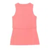 The Bshirt Women's Pink / Purple Bshirt Nursing Rib Racer Vest In Rose In Pink/purple